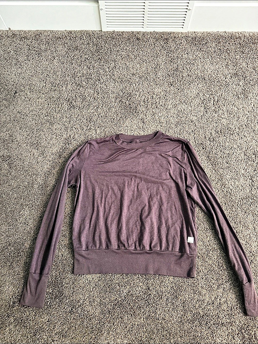 Vuori Long-Sleeve Halo Crew Purple